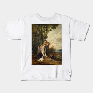 The Martyred Saint Sebastian by Gustave Moreau Kids T-Shirt